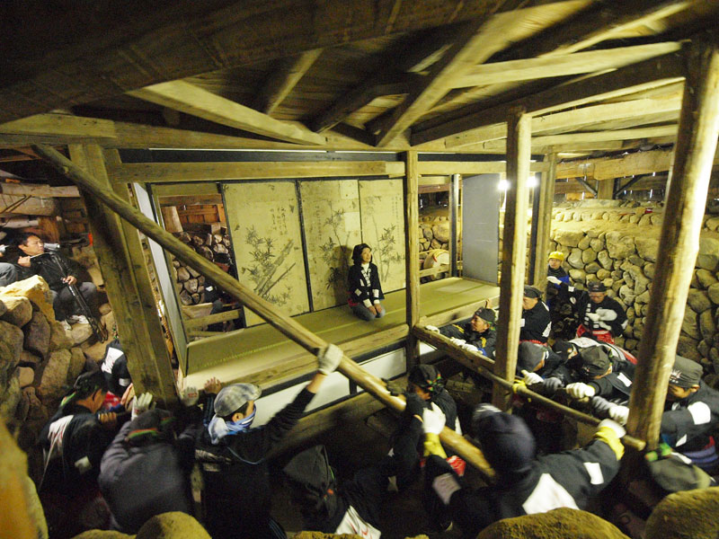 가미미하라다 가부키 무대