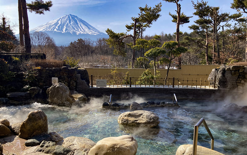 후지 조망 온천 유라리