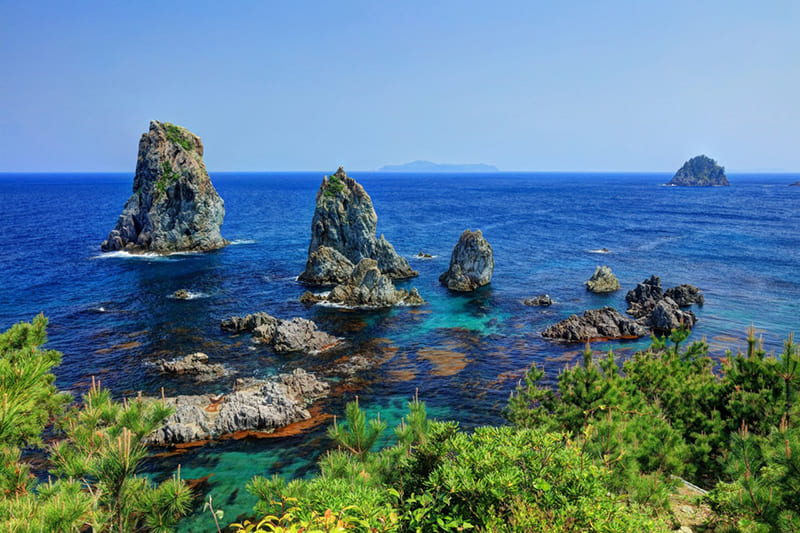青海島　